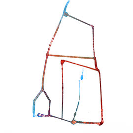 "Equilibres #5" 30 cm x 40 cm, aquarelle - Astrid FESTOR  © 2021