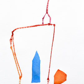 "Equilibres #3" 30 cm x 40 cm, aquarelle - Astrid FESTOR  © 2021