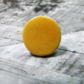 bague jaune en raku