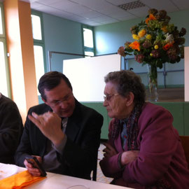 Grande discussion avec Mme Bréhier, notre si jeune centenaire