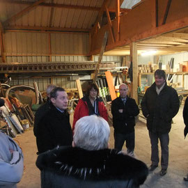 Visite de l'entreprise Cudelou, couvreurs à Saint-Pois