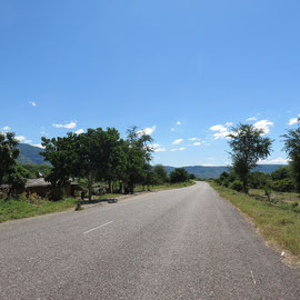 国道1号線です。/ M1 near Chitimba in Rumphi