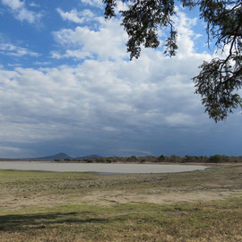 ブアザ動物保護区の湖です。/a lake at vwaza wild reserve in Rumphi