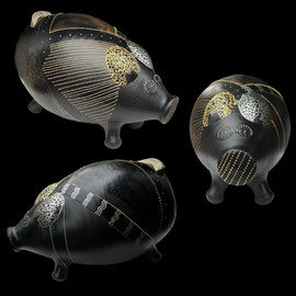 Cochon - 34 x 22 x 24 cm - Terre - 100€