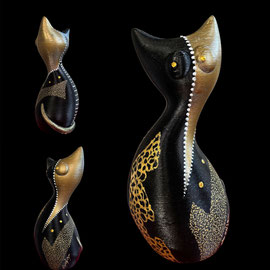 Chat - 19 x 10 x 8 cm - résine - 100 €