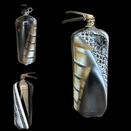 Extincteur - 48 cm x 16 cm - Acier 