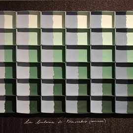 LA BALENA DI PINOCCHIO [PARTICOLARE] / board and acrylic on paper / 2003　ピノッキオのクジラ（部分） / ボード・紙にアクリル