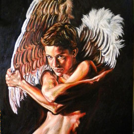 Dipinto angelo - Olio su tela