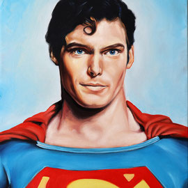 Ritratto di Superman - Olio su tela - 40X50