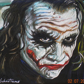 Ritratto di Joker - Olio su tela