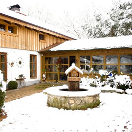 Innenhof im Winter