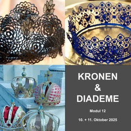 Modul 12 - KRONEN & DIADEME - Christine Rohr Academy of Millinery and Textile Arts