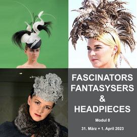 8. Modul - Fascinators, Fantasysers & Headpieces - Christine Rohr Academy of millinery and Textile Arts