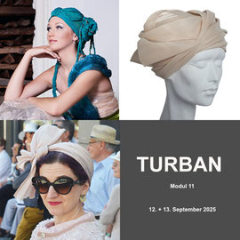 Modul 11 - TURBAN - Christine Rohr Academy of Millinery and Textile Arts