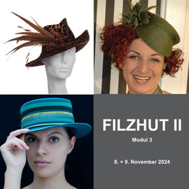 3. Modul - FILZHUT II - Christine Rohr Academy of Millinery and Textile Arts