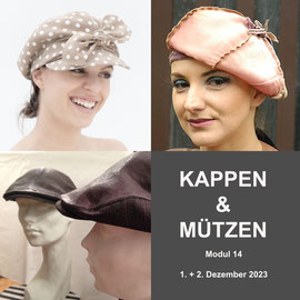 Modul 14 - KAPPEN & MÜTZEN - Christine Rohr Academy of Millinery and Textile Arts