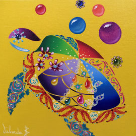 Tortue, 20x20 cm, n°203, disponible