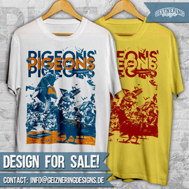 DESIGN "PIGEONS" FOR SALE!!! ❤ Text and color can be changed. If you're interested send me DM or E-mail: info@geizneringdesigns.de