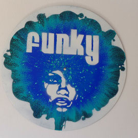 funky-afro-disque-vinyle-décoratif-décoratif