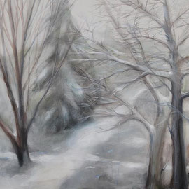 Schneeweg, Acryl, 50x50, 2009