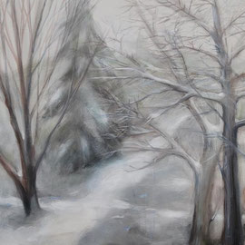 Schneeweg, Acryl, 50x50, 2009