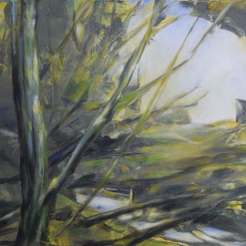 Aus dem Schatten, Acryl, 50c60, 2023