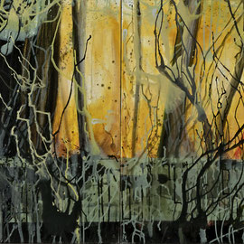 Wald, Acryl, 80x320, 2015