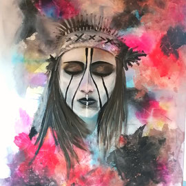 Schamane - 80x100cm: Fr. 560.00