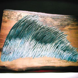 " La vague" frêne 40 x 60 cm - 2005