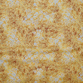 Patchwork-Stoff Kringel metallic