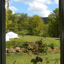 der Blick aus dem Fenster