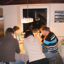 Gemütlich in der neuen Küche