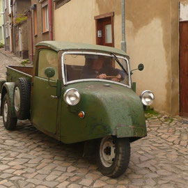 Dieses seltene Dreiradauto fährt noch in Westerhausen