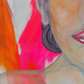 Acryl/Collage auf Leinwand 40x120cm (verkauft)