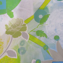 Acryl/Collage auf Papier 50x65cm (verkauft)