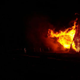 Bonfire at Herbeumont - Grand feu à Herbeumont