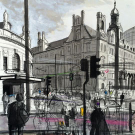The Old Post Office, Giclee print on watercolour paper