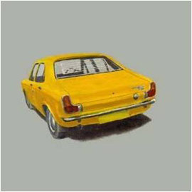 Hillman Avenger, oil on board 40 x 40cm, 2004 SOLD (Prints available)
