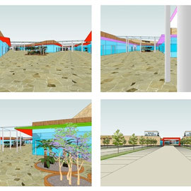 Area Commerciale Integrata in Foggia - Insediamento commerciale - Rendering del concept