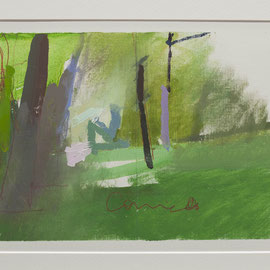 green.01   27 x 18 cm / 10,6 " x  7,1 ". oil on paper 