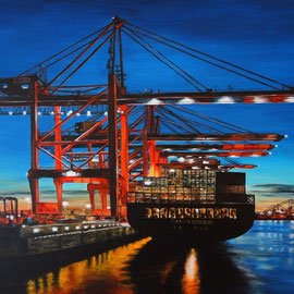 Globalisierung - 80x60x4cm   Acryl auf Leinwand