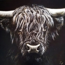 Edouard II - 60x60x4cm   Acryl auf Leinwand