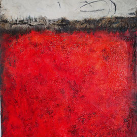 o.T. - 100x70x4cm   Mischtechnik auf Leinwand