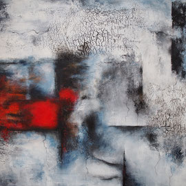 o.T. - 100x70x4cm     Mischtechnik auf Leinwand