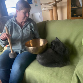 Moritz entspannt bei den Klängen