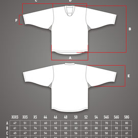 Maßtabelle Trikots