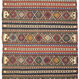 32. Shirvan Kelim, Kaukasus, 2. Hälfte 19. Jahrhundert, 360 x 180 cm