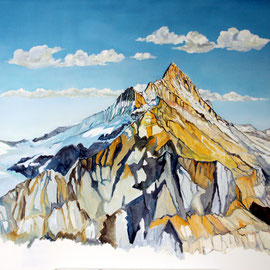 Schreckhörner vom Faulhorn aus Öl auf Leinwand 120 x 100 cm (verkauft)
