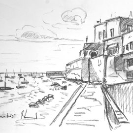 Otranto Apulien Graphit auf Papier