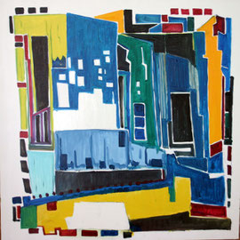 Buenos Aires 100 x 100 Öl auf Leinwand (verkauft)